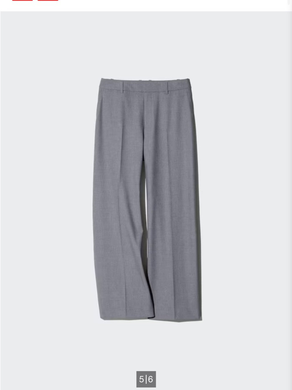 Woman’s Gray Wide-Leg Dress Pants